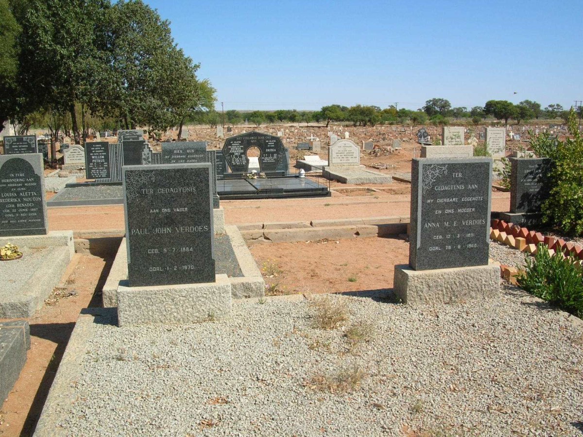 VERDOES Paul John 1884-1970 &amp; Anna M.E. 1891-1968