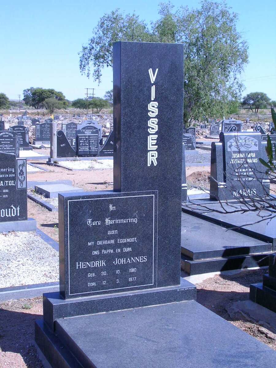 VISSER Hendrik Johannes 1910-1977