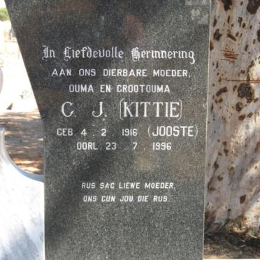 ? C.J. nee JOOSTE 1916-1996