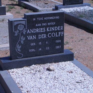 COLFF Andries Kinder, van der 1928-1987