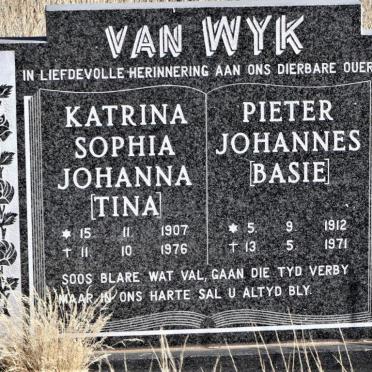 WYK Pieter Johannes, van 1912-1971 &amp; Katrina Sophia Johanna 1907-1976