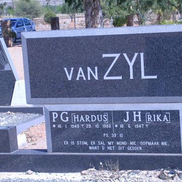 ZYL P.G., van 1949-1986 &amp; J.H. 1947-