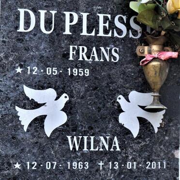 PLESSIS Frans, du 1959- &amp; Wilna 1963-2011