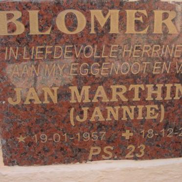 BLOMERUS Jan Marthinus 1957-2008