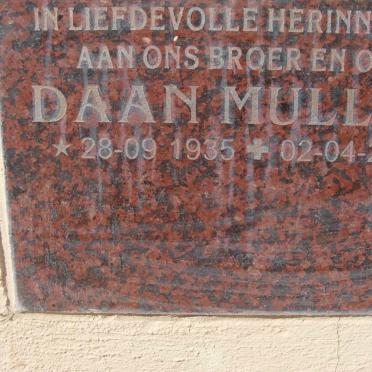 MULLER Daan 1935-2005