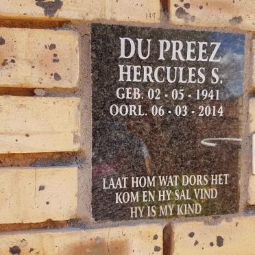 PREEZ Hercules S., du 1941-2014