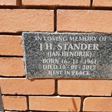 STANDER J.H. 1961-2012