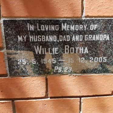 BOTHA Willie 1945-2005