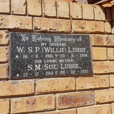 LUBBE W.S.P. 1916-1984 &amp; S.M. 1914-1997