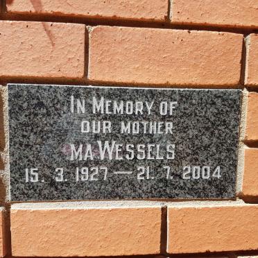 WESSELS M.A. 1927-2004
