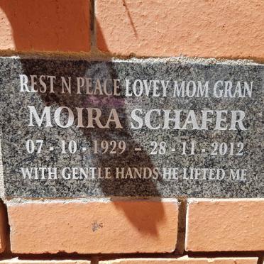 SCHAFER Moira 1929-2012