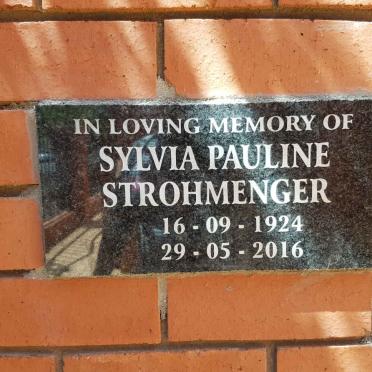 STROHMENGER Sylvia Pauline 1924-2016