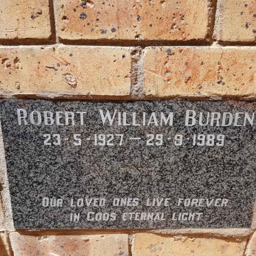 BURDEN Robert William 1927-1989