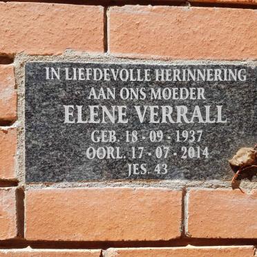 VERRALL Elene 1937-2014