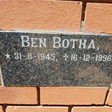 BOTHA Ben 1945-1996