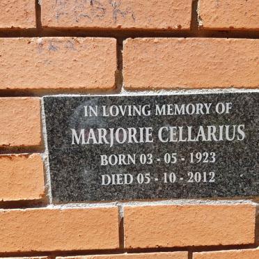 CELLARIUS Marjorie 1923-2012