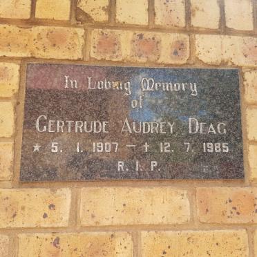 DEAG Gertrude Audrey 1907-1985