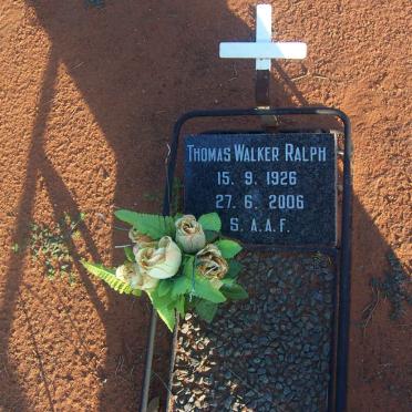 RALPH Thomas Walker 1926-2006