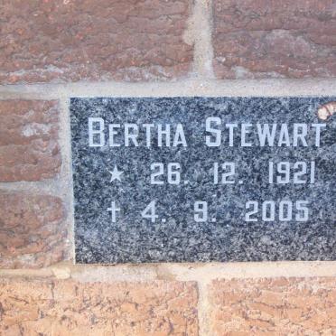 STEWART Bertha 1921-2005