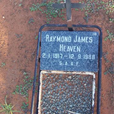HEAVEN Raymond James 1917-1988