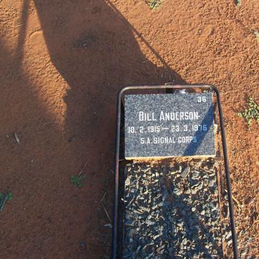 ANDERSON Bill 1915-1976