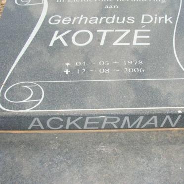 ACKERMAN Gerhardus Dirk KOTZÉ 1978-2006