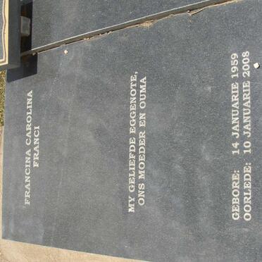 KÜHN Francina Carolina 1959-2008