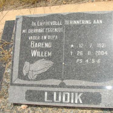 LUDIK Barend Willem 1921-2004