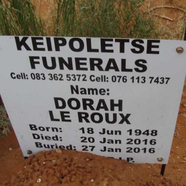 ROUX Dorah, le 1948-2016