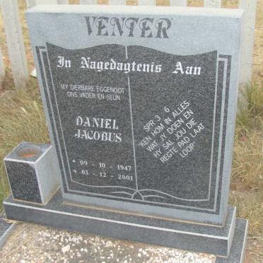 VENTER Daniel Jacobus 1947-2001