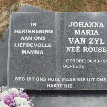 ZYL Johanna Maria, van nee ROUSE 1945-
