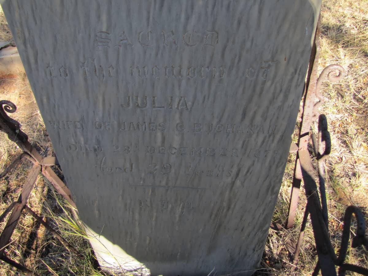 BUCHANAN Julia -187?