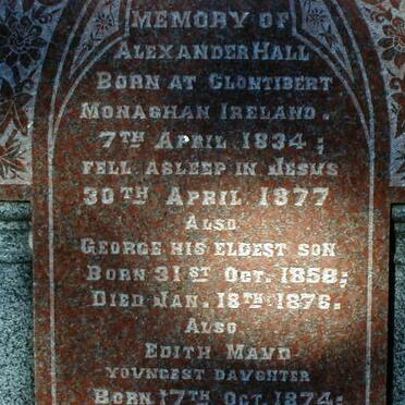 HALL Alexander  George 1834-1877 :: HALL George 1858-1876