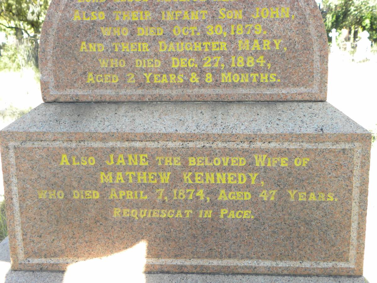 KENNEDY Jane -1874
