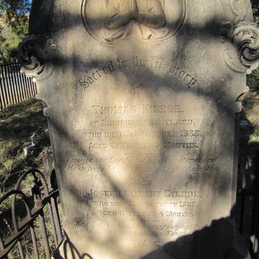 KILROE Elizabeth Dorothea Baugus -1878 :: KILROE Thomas -1888 :: KILROE Joseph Gilbert -1888