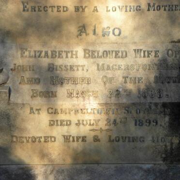 TAYLOR John -1881 :: TAYLOR David 186?-1896 :: BISSETT Elizabeth 1838-1899