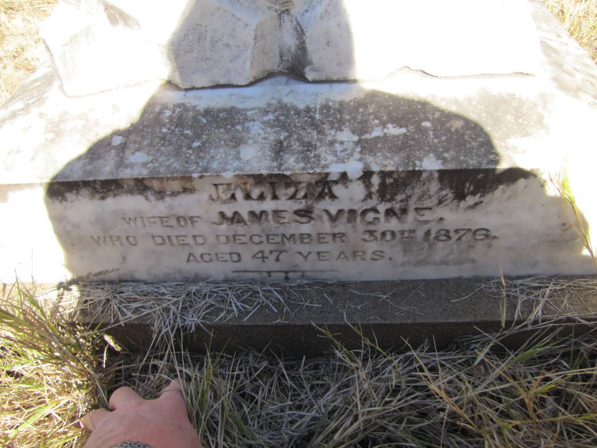 VIGNE James Talbot -1955 & Eliza -1876