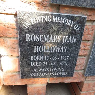 HOLLOWAY Rosemary Jean 1937-2021