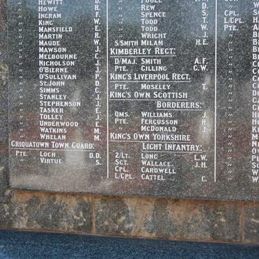 6. Memorial to British Soldiers killed 1899-1902