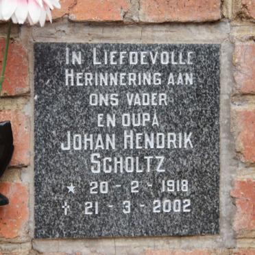 SCHOLTZ Johan Hendrik 1918-2002