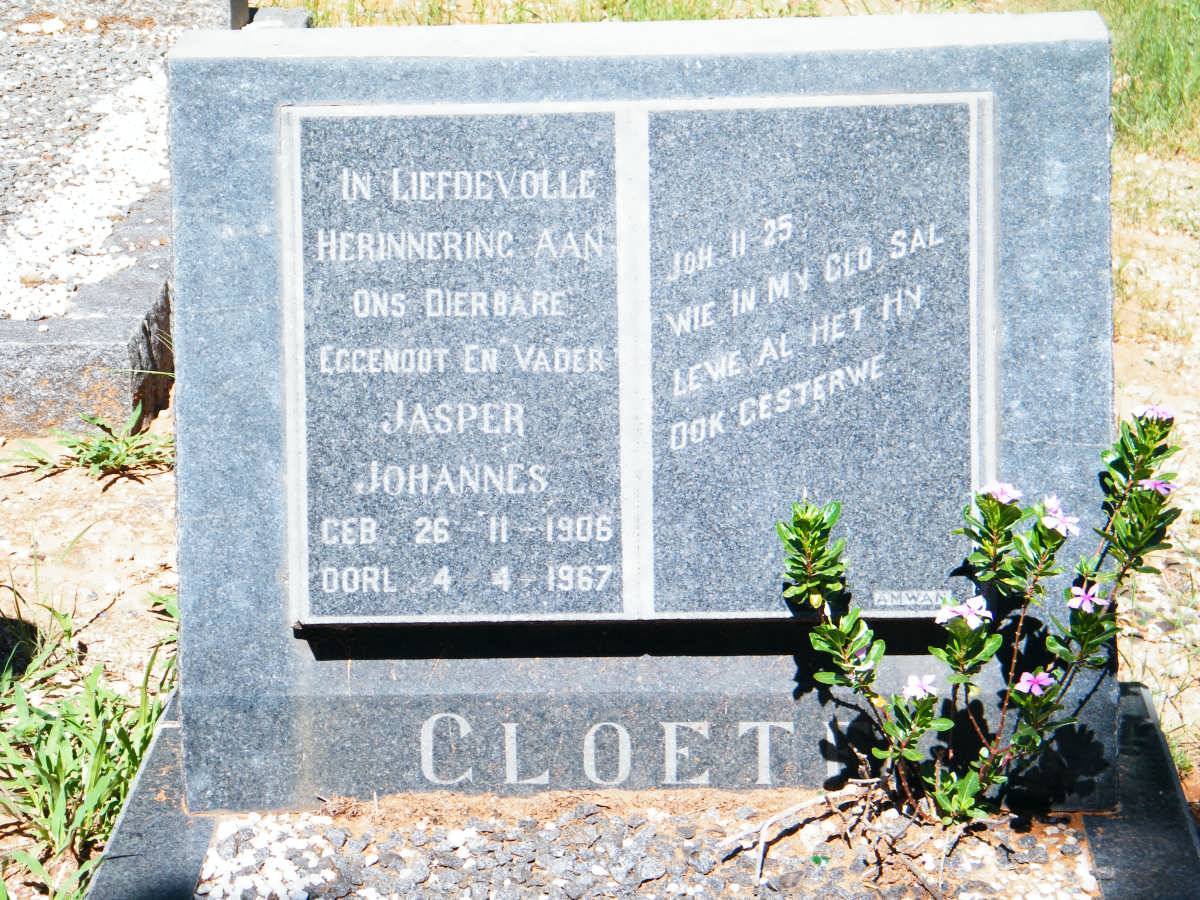 CLOETE Casper Johannes 1906-1967