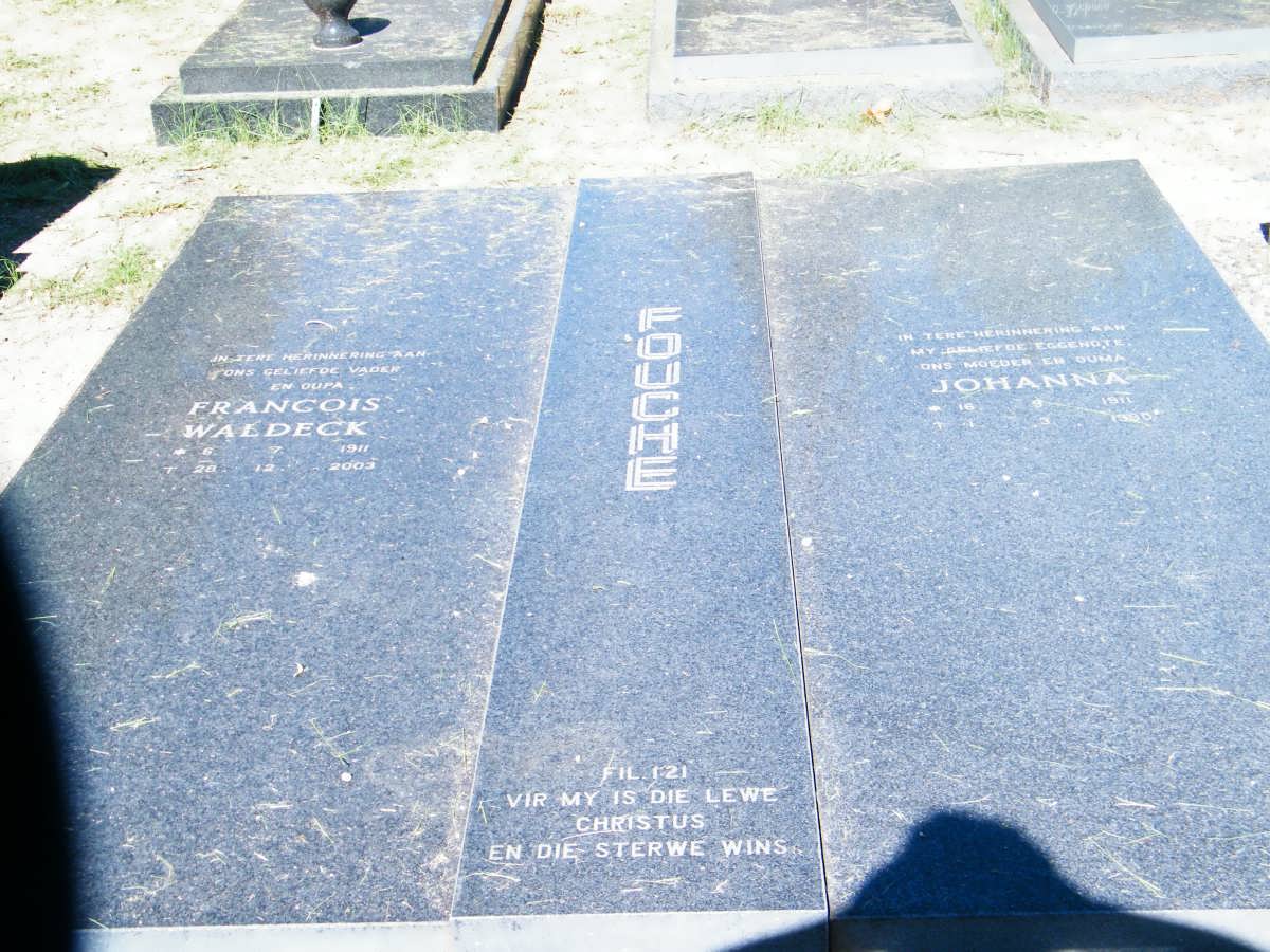 FOUCHE Francois Waldeck 191?-200? & Johanna 1911-