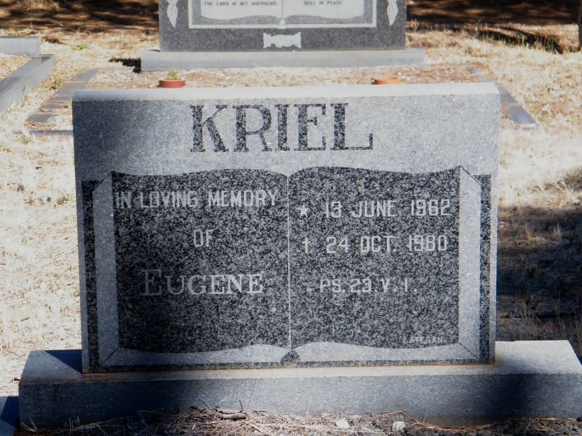 KRIEL Eugene 1962-1980
