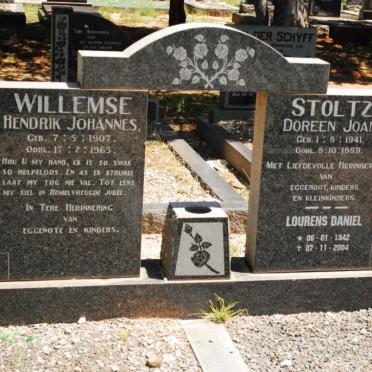 WILLEMSE Hendrik Johannes 1907-1963 :: STOLTZ Lourens Daniel 1942-2004 &amp;  Doreen Joan 1941-1959