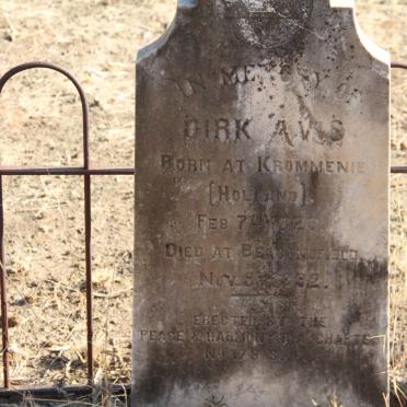 AVIS Dirk 1823-1892