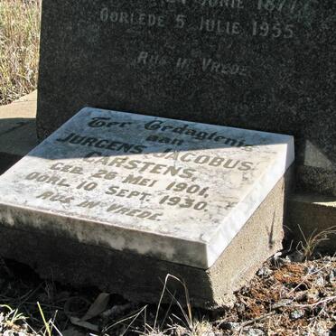 CARSTENS Jurgens Jacobus 1901-1930