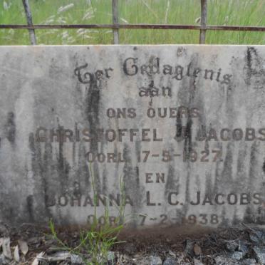 JACOBS Christoffel Johannes -1927 &amp; Johanna Louisa Catherina -1938