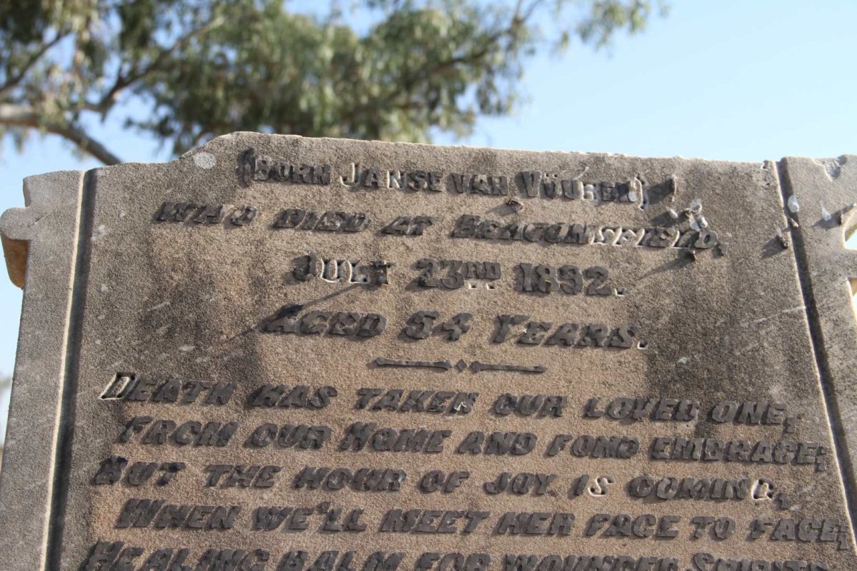 KIESER Johan Barend Wilhelm -1902 & Helena Welhelmina JANSE VAN VUUREN -1892