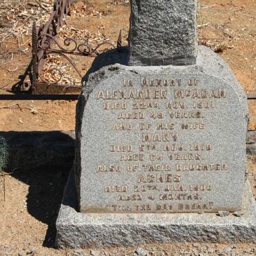 McADAM Alexander -1901 &amp; Mary -1919 :: McADAM Agnes -1900