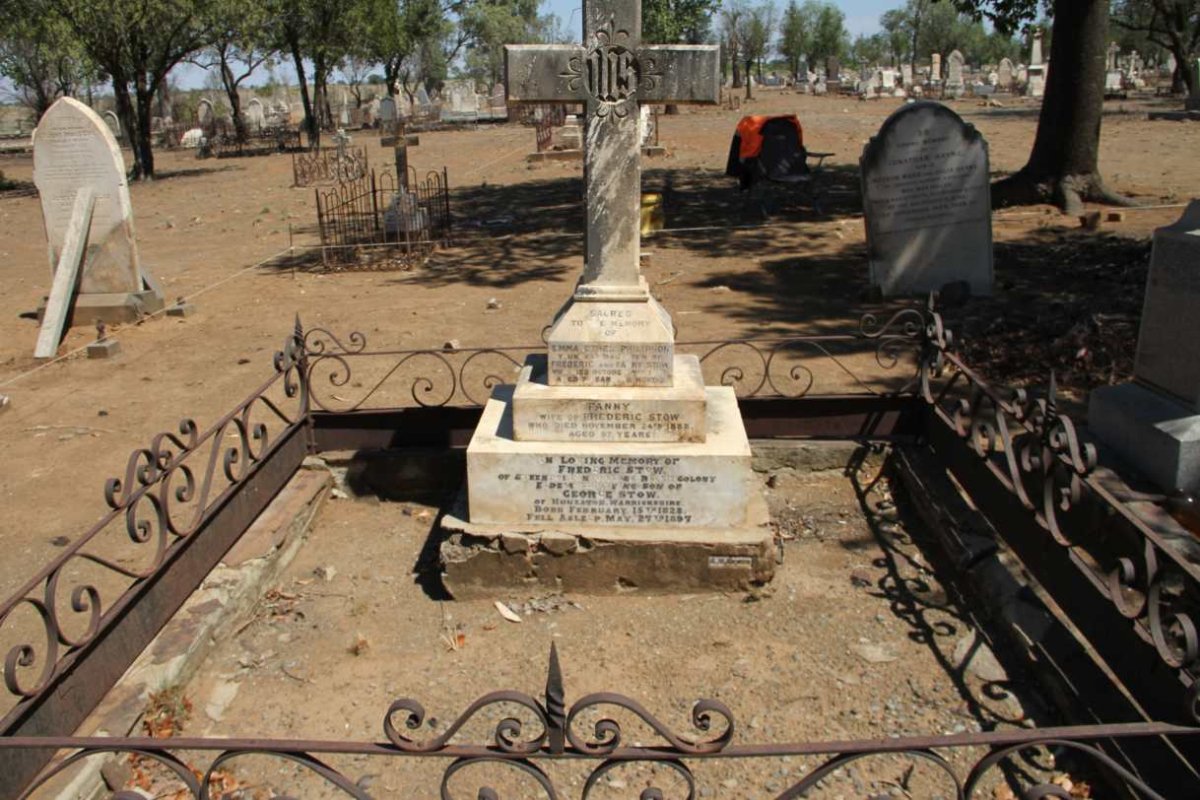 STOW Frederic 1828-1897 &amp; Fanny -1888 :: STOW Emma Ethel Philipson -18?7